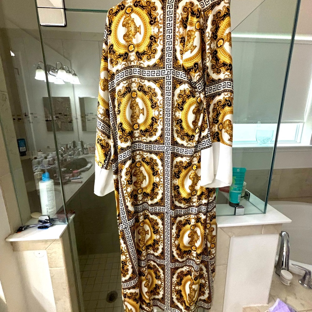 Robe or overdress. Versace print. Fits XL
